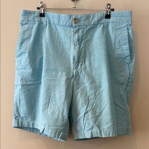 Izod Light Blue Flat Front Shorts for Casual Wear